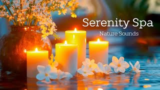 Peaceful Piano Vibes 🌺 Water Sounds amp Relaxing Spa Music for Inner Calm amp Serenity [upl. by Enaelem]