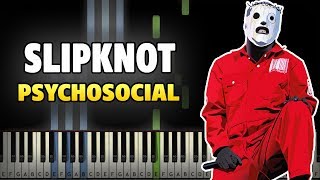 Slipknot  Psychosocial Piano Tutorial Synthesia cover  midi [upl. by Fregger]