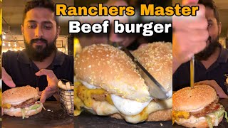 Ranchers Beef burger i8 markaz Islamabad best beef burger in Islamabad Pakistan [upl. by Crockett751]