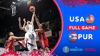 USA v Puerto Rico  Full Game  FIBA Womens Basketball World Cup Qualifiers 2022 [upl. by Adnoluy]