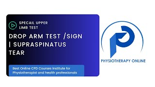 Drop Arm Test  Rotator Cuff Injury Test Online Physiotherapy Courses [upl. by Saixela]