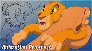 Simba and Nala Shot 7 Animation Progress [upl. by Htiekal]