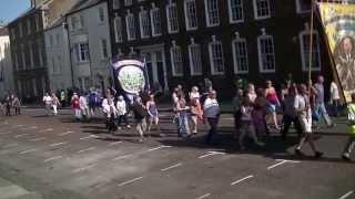 2013 Durham Miners Gala Craghead [upl. by Ilyak]