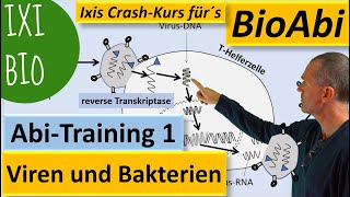 Viren und Bakterien  lysogener lytischer Zyklus  Anwendung  Biologie Abitur  Training Bio Abi [upl. by Eiramik]