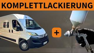 Wohnmobil Komplettlackierung mit Protector – Lackierpistole  Anleitung RicoundBecca  LACKSTORE [upl. by Aerdna]