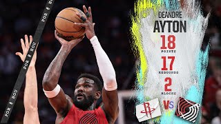 Deandre Ayton Highlights 18 PTS  Trail Blazers vs Rockets  Jan 24 [upl. by Nagram]