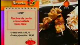 Receta Cocina Pinchos cerdo pt4 201101053gp [upl. by Firehs408]