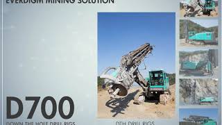 Everdigm DTH drill rig D700 [upl. by Ledba]