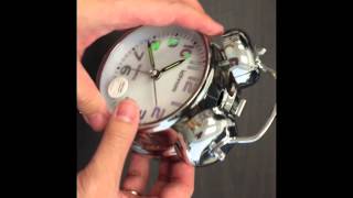 JCC Twin Bell Non Ticking Luminous Alarm Clock Unboxing and Review  K 6402 [upl. by Melbourne]