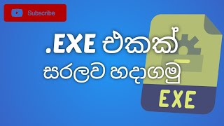 Lets Create a Simple Executable EXE  සරලව Executable එකක් හදමු  Python  Supun Gurusinghe [upl. by Aslam578]