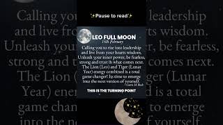 🌕 ♌️ Full Moon in Leo ♌️ 🌕 [upl. by Waal]