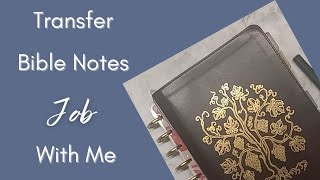 Transfer Bible Notes With Me  From KJV to ESV Journaling Bible [upl. by Bertolde]