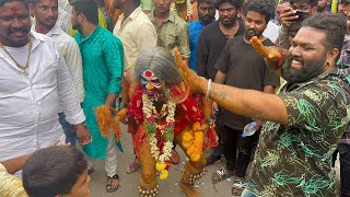 Yapral Kumar Potharaju  Rohith Bangaru Potharaju Tennmaar Dance At Golconda Bonalu 2022Bhadri Yadav [upl. by Algy]