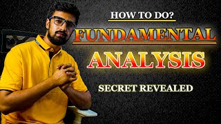 HOW TO DO FUNDAMENTAL ANALYSISSECRET REVEALED [upl. by Acirret845]