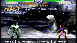 Killer Instinct Gold N64 Glacius Combo Clips [upl. by Ativla]