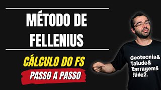 Método de FELLENIUS  Calculando Fator de Segurança A MÃO  GEOTECNIA ESTABILIDADE DE TALUDES [upl. by Martijn]