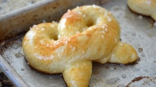 Hot Buttered Soft Pretzels Recipe mall pretzel copycat [upl. by Aiekan605]