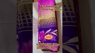 6369507350 130rs poonam buy 4saree get 1saree free 500rs sun flower collection shortvideo saree [upl. by Adidnac971]