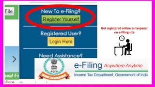 How to register and login on income tax efiling website to file income tax return or ITR [upl. by Mcmaster]