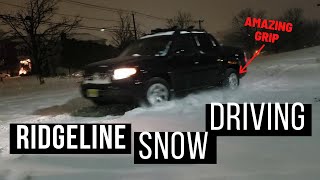 Honda Ridgeline Snow Driving Test  First Generation [upl. by Head]