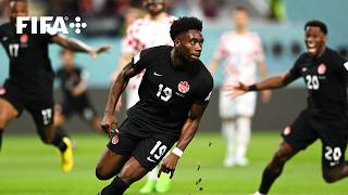 Alphonso Davies Scores Canadas First FIFA World Cup Goal [upl. by Rosetta]