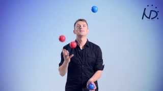 Tutorial How To Juggle 4 Balls  Instructional Video [upl. by Annunciata]