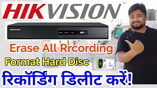 hikvision dvr hard disk format kaise kare  how to format hikvision hard disk [upl. by Muriah]