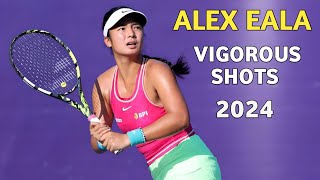 Alex Eala Vigorous Tennis Shots  Latest Wta Match Highlights Today  Tennis 2024 [upl. by Ballard]