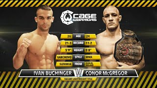 Cage Warriors 51 Conor McGregor vs Ivan Buchinger  Dec 31 2012 [upl. by Mathi578]