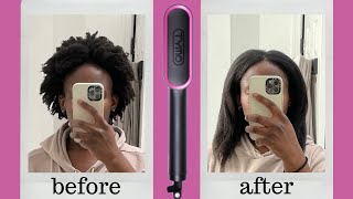 testing tymo hair straightening brush on TRUE 4c hair [upl. by Gnolb]