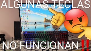 ⌨️🔨 NO FUNCIONAN ALGUNAS TECLAS de MI TECLADO I 9 SOLUCIONES 2024 [upl. by Paine]