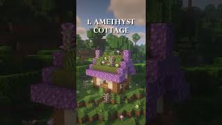 3 Amethyst Houses in Minecraft [upl. by Eigger]