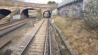 Rear Cab View Ride SWR Class 455  London Waterloo to Guildford via Cobham  20202021 [upl. by Doscher]