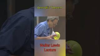 Understanding Bernoullis Theorem Walter Lewin Lecture shorts physics [upl. by Rakia]