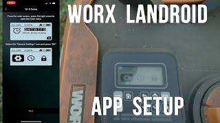 Initial Worx Landroid App Setup [upl. by Martella514]