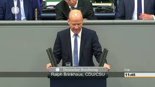 Ralph Brinkhaus Allgemeine Finanzdebatte Bundestag 15052018 [upl. by Kcirde]