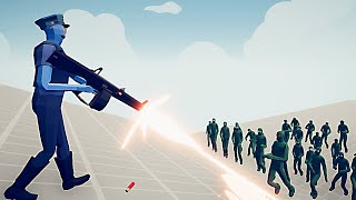 MODERN POLICE vs ZOMBIES  Totally Accurate Battle Simulator  TABS [upl. by Canada]