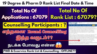 ⏰Rank List 2024 Final Date amp Time TN Paramedical Counselling 2024 😱 நடக்க போவது என்ன [upl. by Margit]