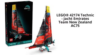 Update Lego Technic 42174 Emirates Team New Zealand AC75 [upl. by Enilegna]