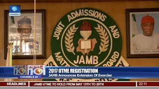 News10 JAMB Announces Extension Of 2017 UTME Registration 080417 Pt 1 [upl. by Naesyar]