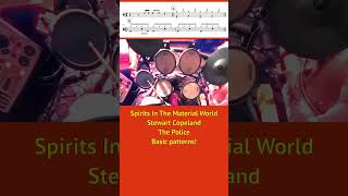 Great Drum Grooves Stewart Copeland  Spirits In The Material Worldshorts drums [upl. by Suoilenroc]