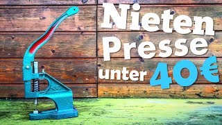 Nietenpresse unter 40€  Nietpresse  Ösenpresse  Nietwerkzeug  Kydex  Messerbau  Knifemaking [upl. by Francesca]