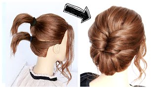 Easy Updo for Short to Medium Hair [upl. by Bobbi151]