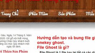 Hướng dẫn tạo và bung file ghost bằng phần mềm onekey ghost [upl. by Yazbak]