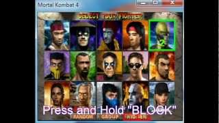 Mortal Kombat 4 How to Play as Noob Saibot [upl. by Helaine]