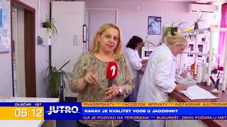 Jutarnje uključenje za TV PRVA  Kakav je kvalitet vode u Jagodini TV KCN 25052022 [upl. by Lopes]