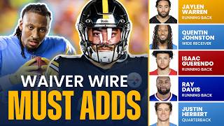 Fantasy Football Week 10 Waiver Wire Pickups  MustHave Players to Add to Your Roster 2024 [upl. by Anined]