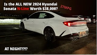 NIGHT REVIEW 2024 Hyundai Sonata Better Looking Than the New Camry [upl. by Attennaj]