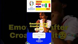 Emotional exit of Croatia from Euro 2024 Croatia vs Italy 11 euro2024 modric croatia italy [upl. by Higinbotham]