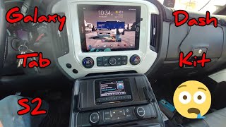 2014 Silverado Galaxy Tab s2 dash kit Truck Tablet Kit [upl. by Talyah315]